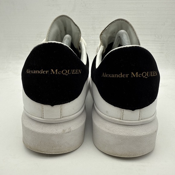 Alexander McQueen Men's EU 45/US 12 Oversized White/Black Suede Trim Sneakers - Picture 5 of 16